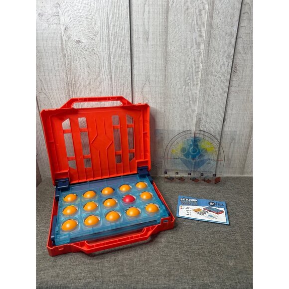 Hasbro Other - Battleship Shots Game By Hasbro 2019 Portable Red & Blue Case Ages 8+